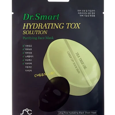 DR. SMART PURIFING HYDRATING TOX SOLUTION FACE AOMI Mask Pack 1box/10pcs