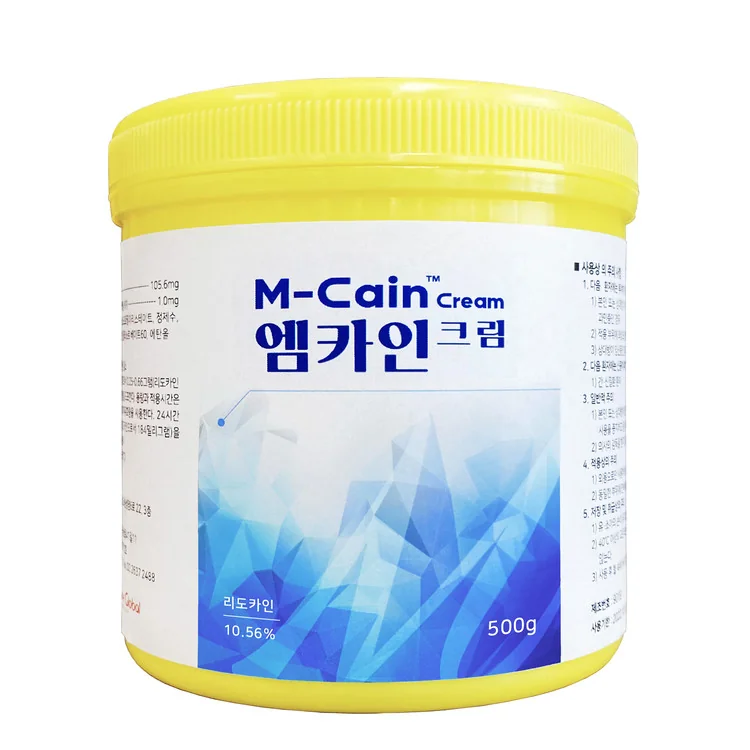 Anesthetic Cream M-Cain numb cream with lidocaine 10,56% 500g