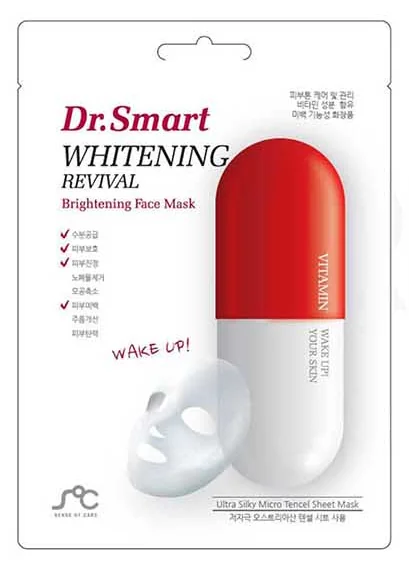 Dr. Smart WHITENING REVIVAL BRIGHTENING Mask Pack Aomi 1box/10pcs