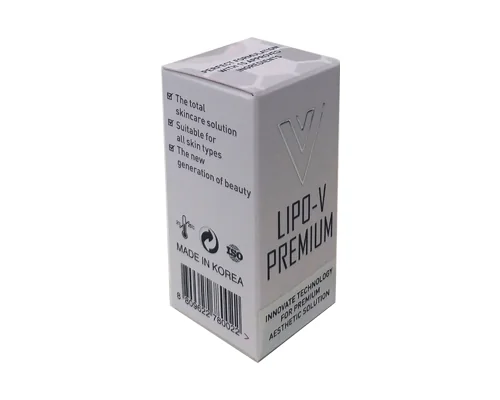 LIPO V PREMIUM KOREA Solution to act against cellulite and localised fat. Improving circulation, combating cellulite or fat. 10ml*5pcs