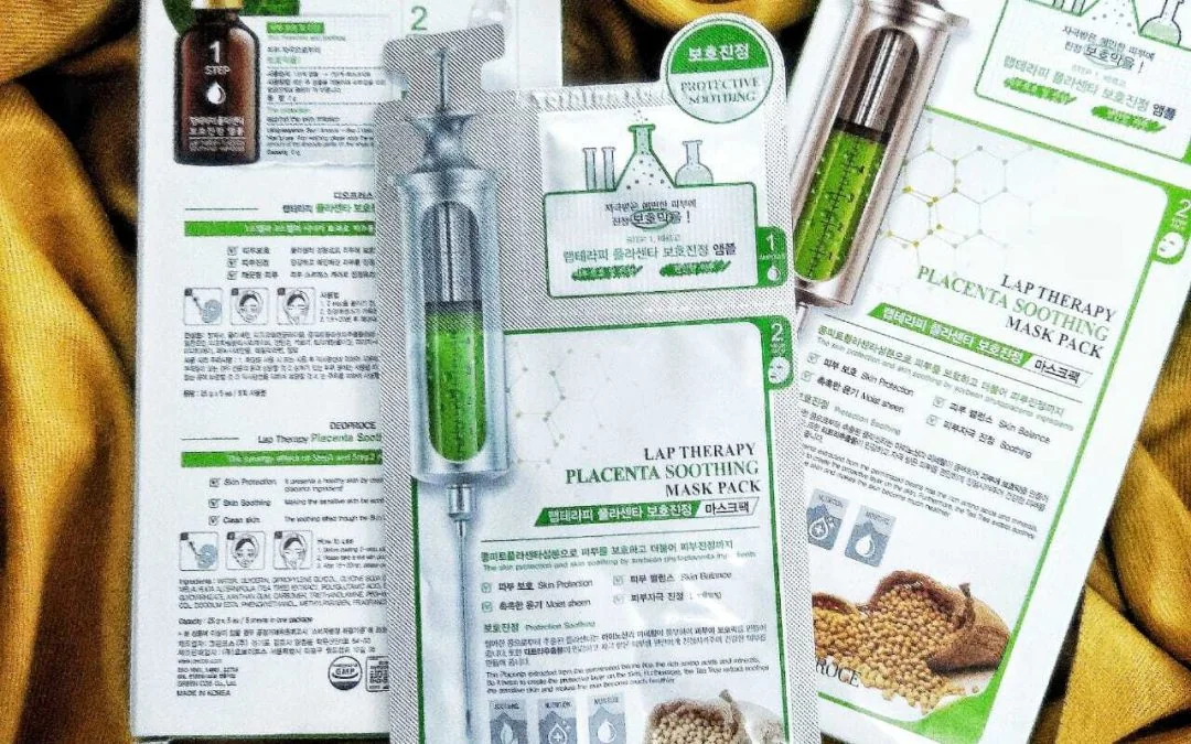 Lap Therapy Placenta Soothing Ampoule Mask Pack Deoproce 1box